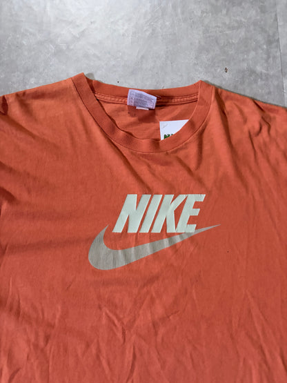 90s Vintage Nike Distressed Orange T-Shirt -XL