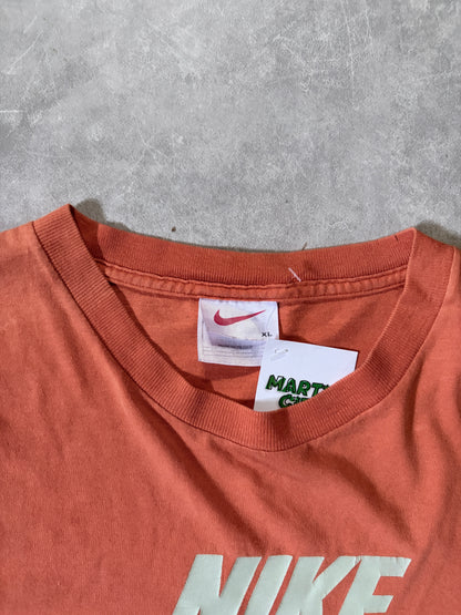 90s Vintage Nike Distressed Orange T-Shirt -XL