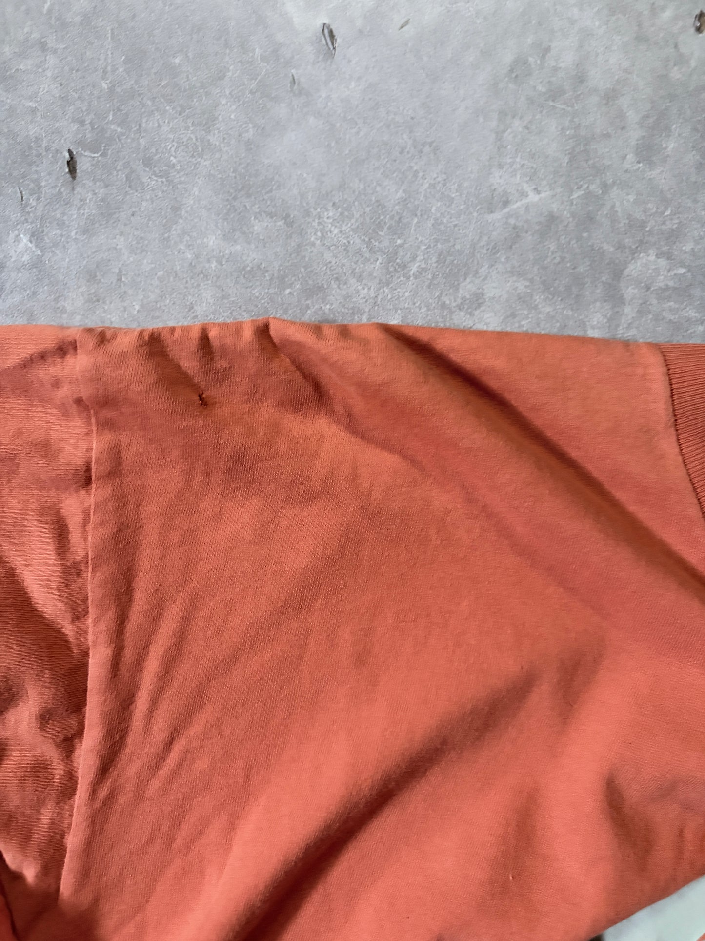 90s Vintage Nike Distressed Orange T-Shirt -XL