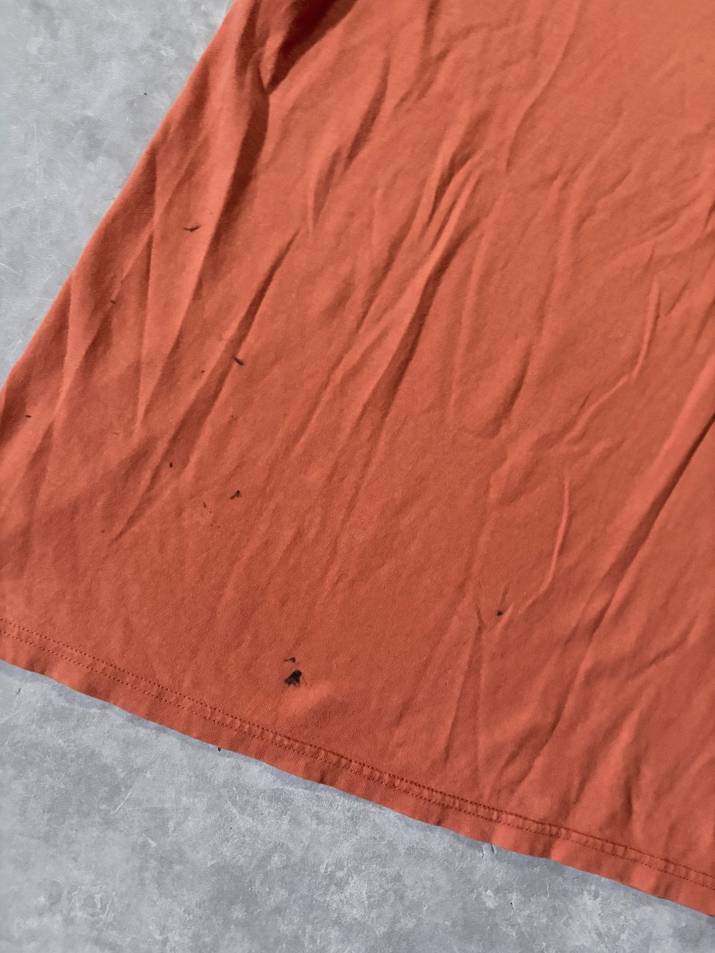 90s Vintage Nike Distressed Orange T-Shirt -XL
