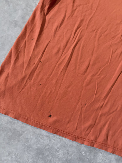 90s Vintage Nike Distressed Orange T-Shirt -XL
