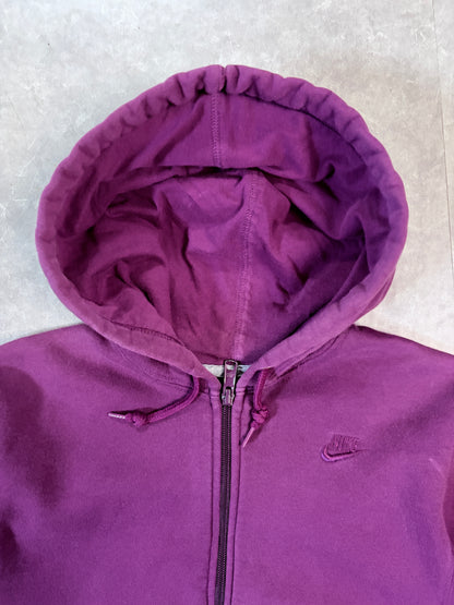 2000s Vintage Nike Purple Zip Up Hoodie -M