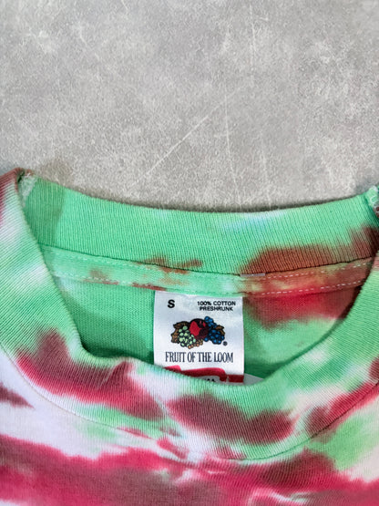 90s Vintage Bob Marley Yellow Tie Dye Band T-Shirt -S