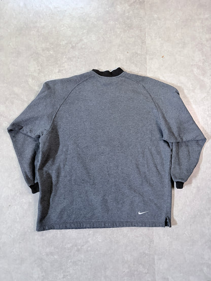 90s Vintage Nike Grey Quarter Zip -XL