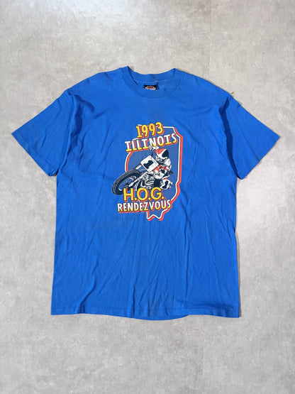 1993 Vintage Harley Davidson Motocross Blue T Shirt -XL