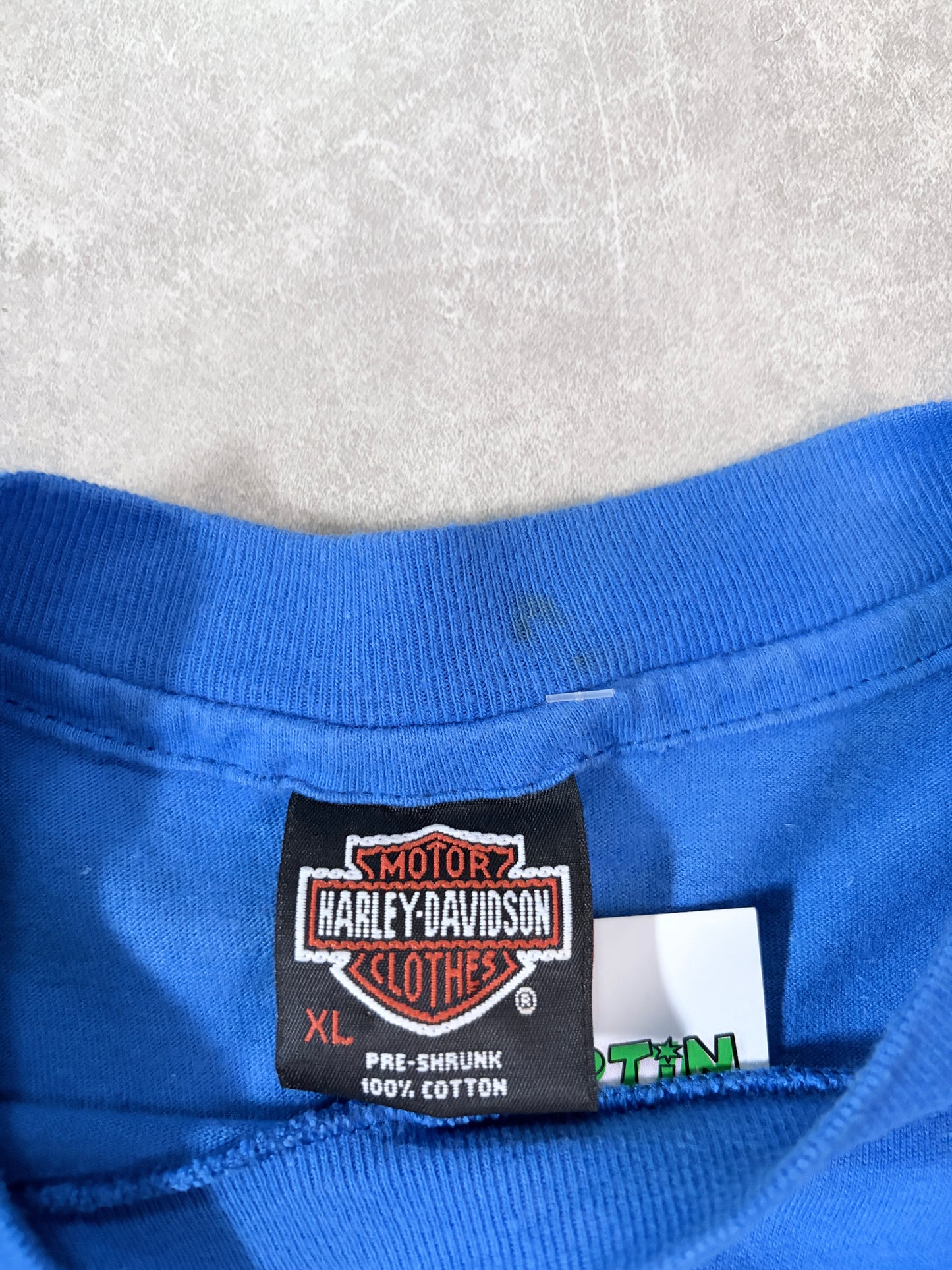 1993 Vintage Harley Davidson Motocross Blue T Shirt -XL
