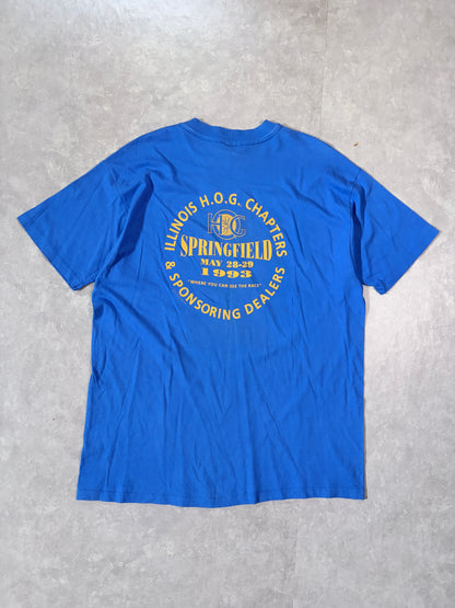 1993 Vintage Harley Davidson Motocross Blue T Shirt -XL