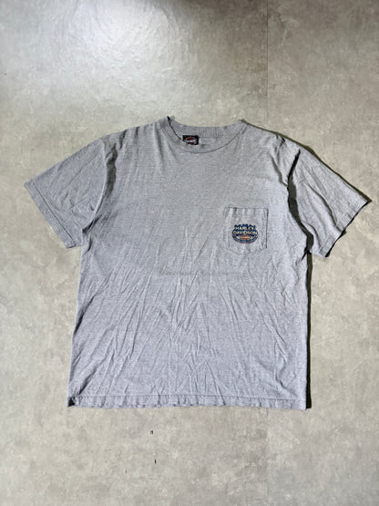 2000s Vintage Harley Davidson Grey Pocket T-Shirt -XL