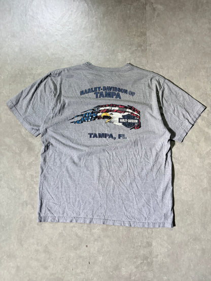 2000s Vintage Harley Davidson Grey Pocket T-Shirt -XL