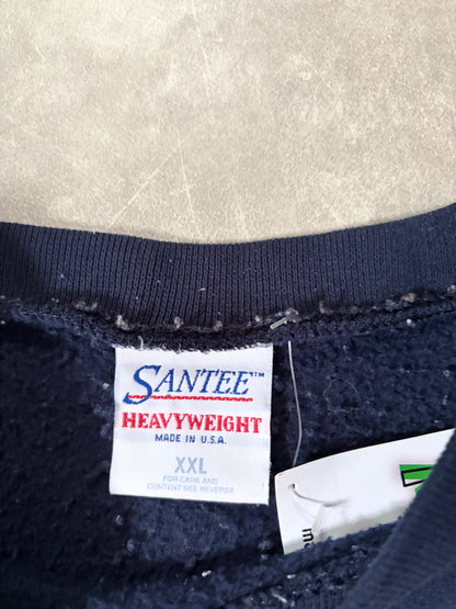 90s Vintage Bass Nature Navy Crewneck -XXL