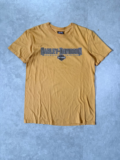 2000s Vintage Harley Davidson Yellow T-Shirt -M