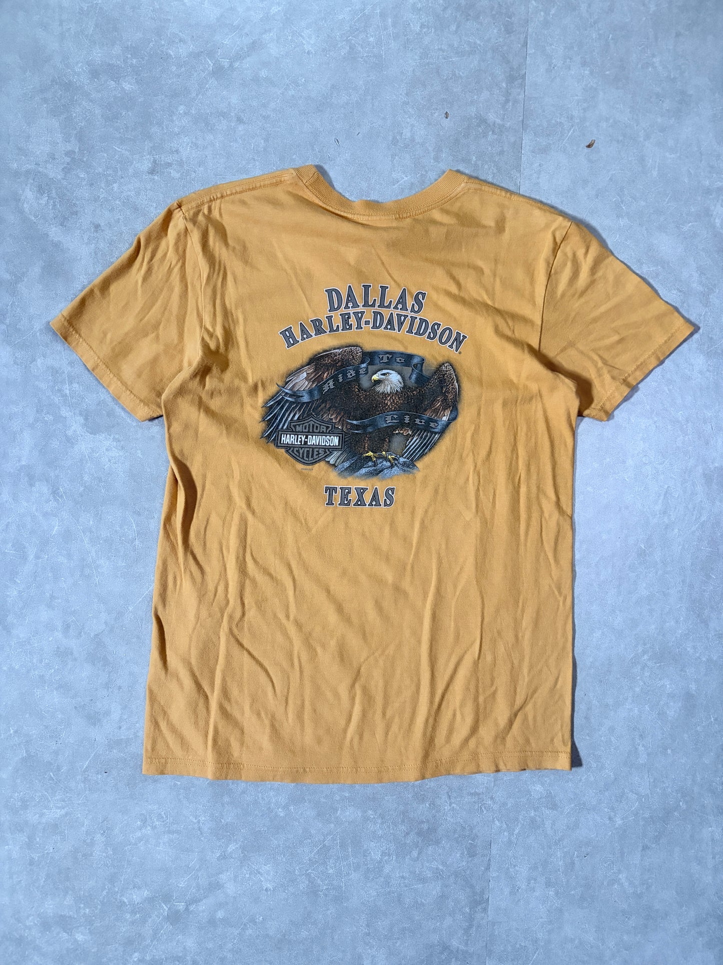 2000s Vintage Harley Davidson Yellow T-Shirt -M