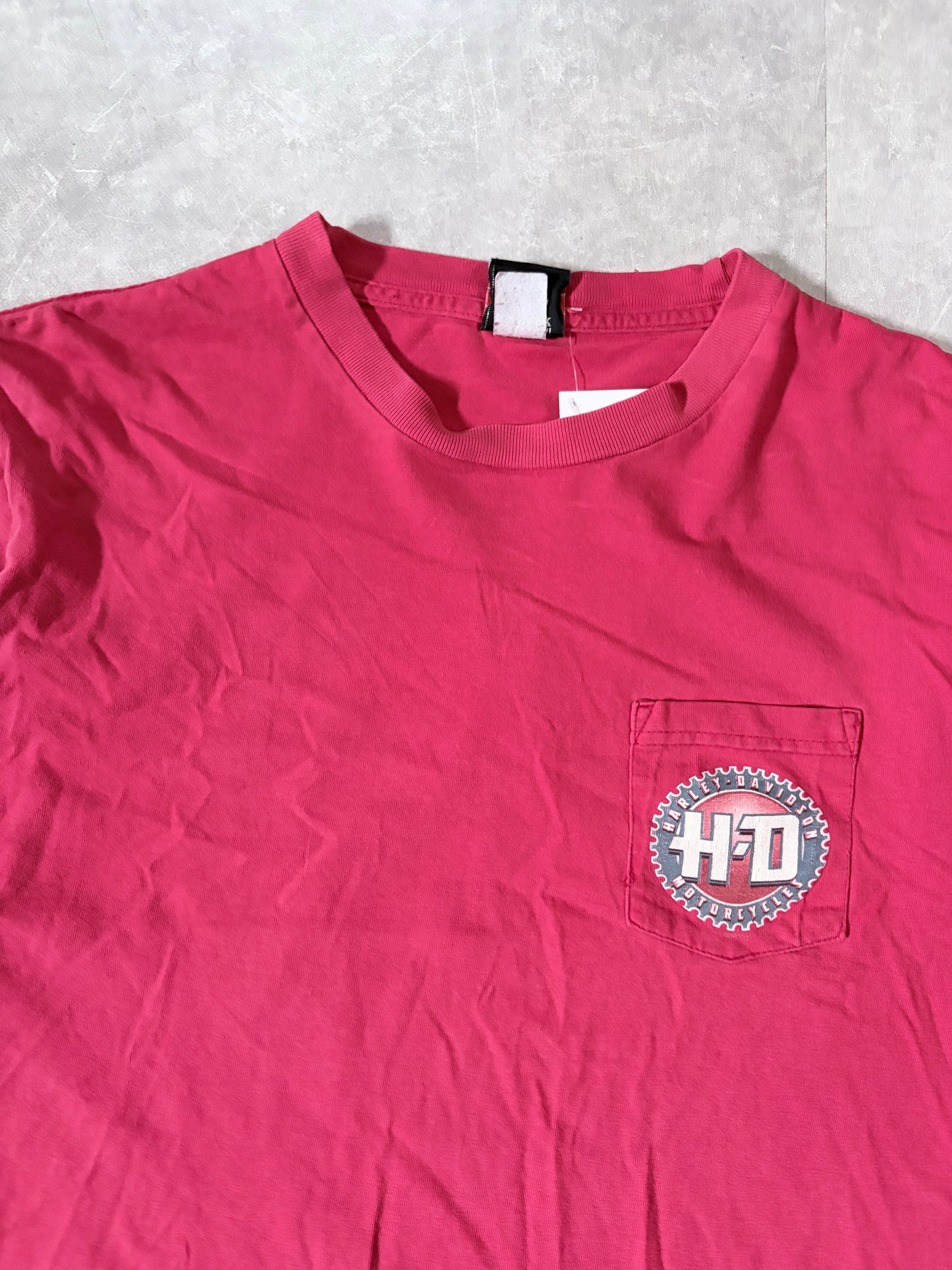 2000s Vintage Harley Davidson Red Pocket T-Shirt -XL