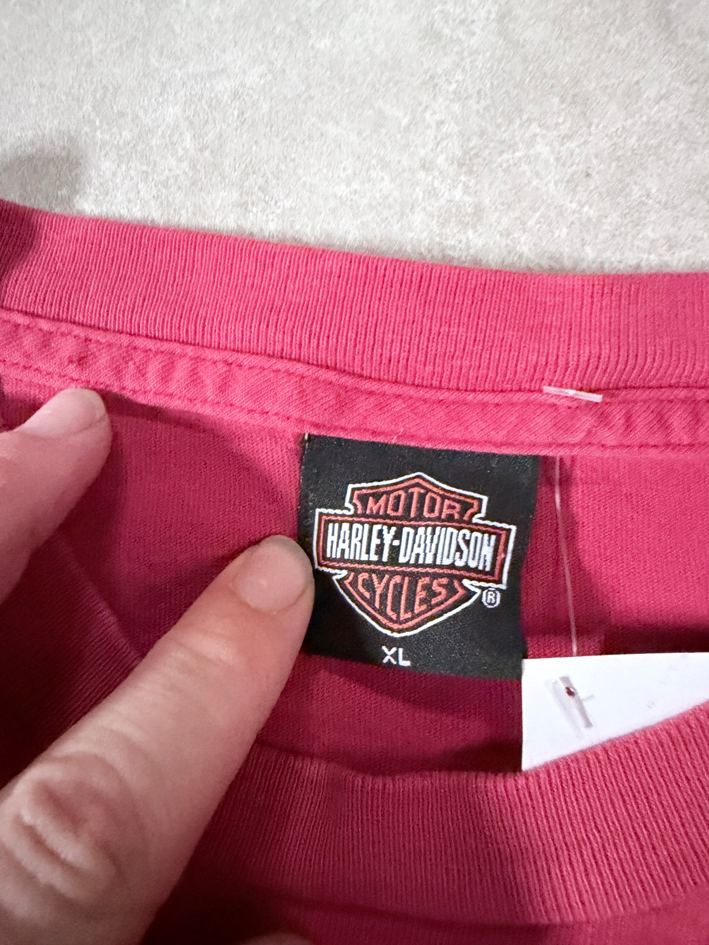 2000s Vintage Harley Davidson Red Pocket T-Shirt -XL