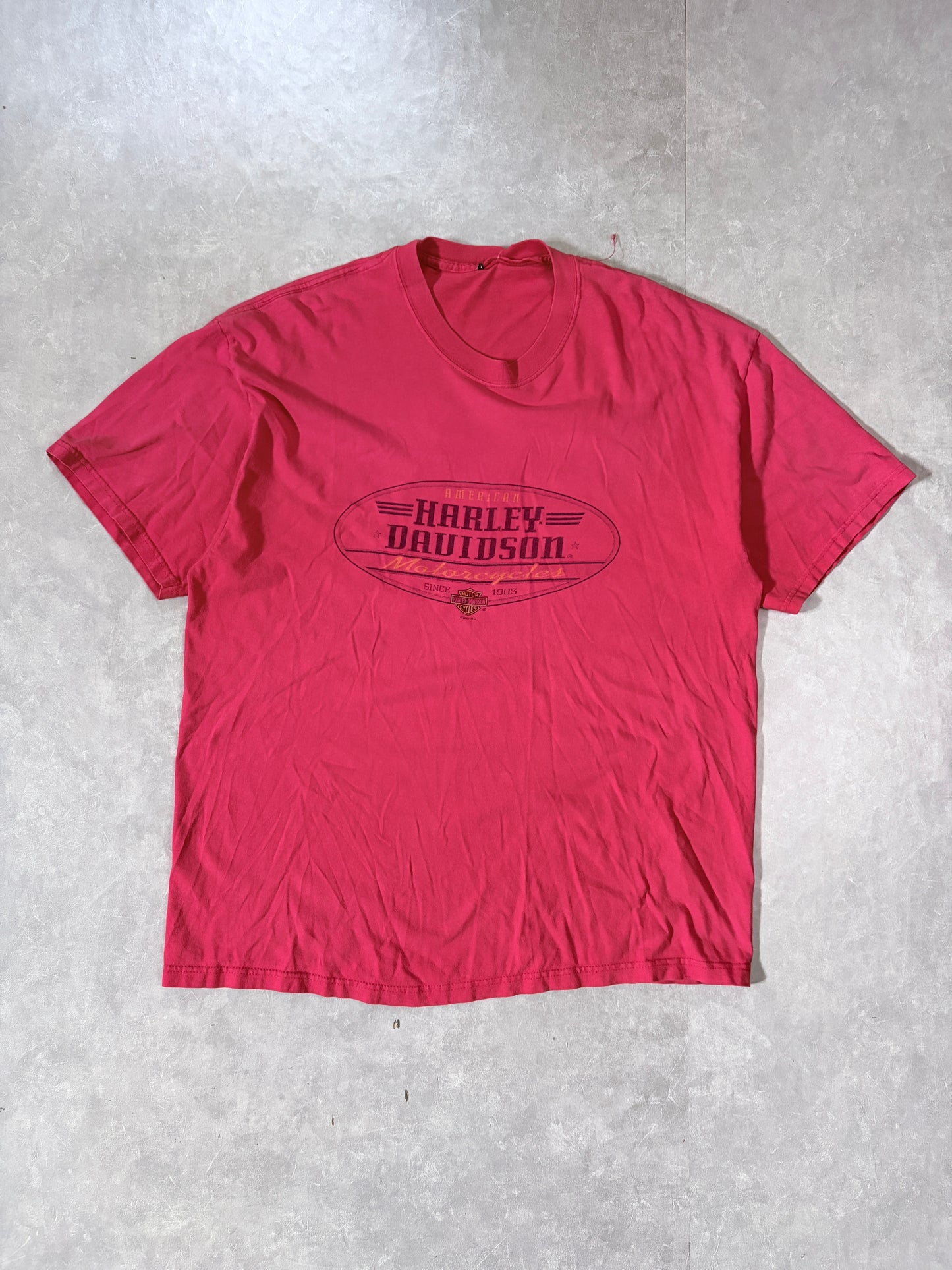 2000s Vintage Harley Davidson Oval Red T-Shirt -XL