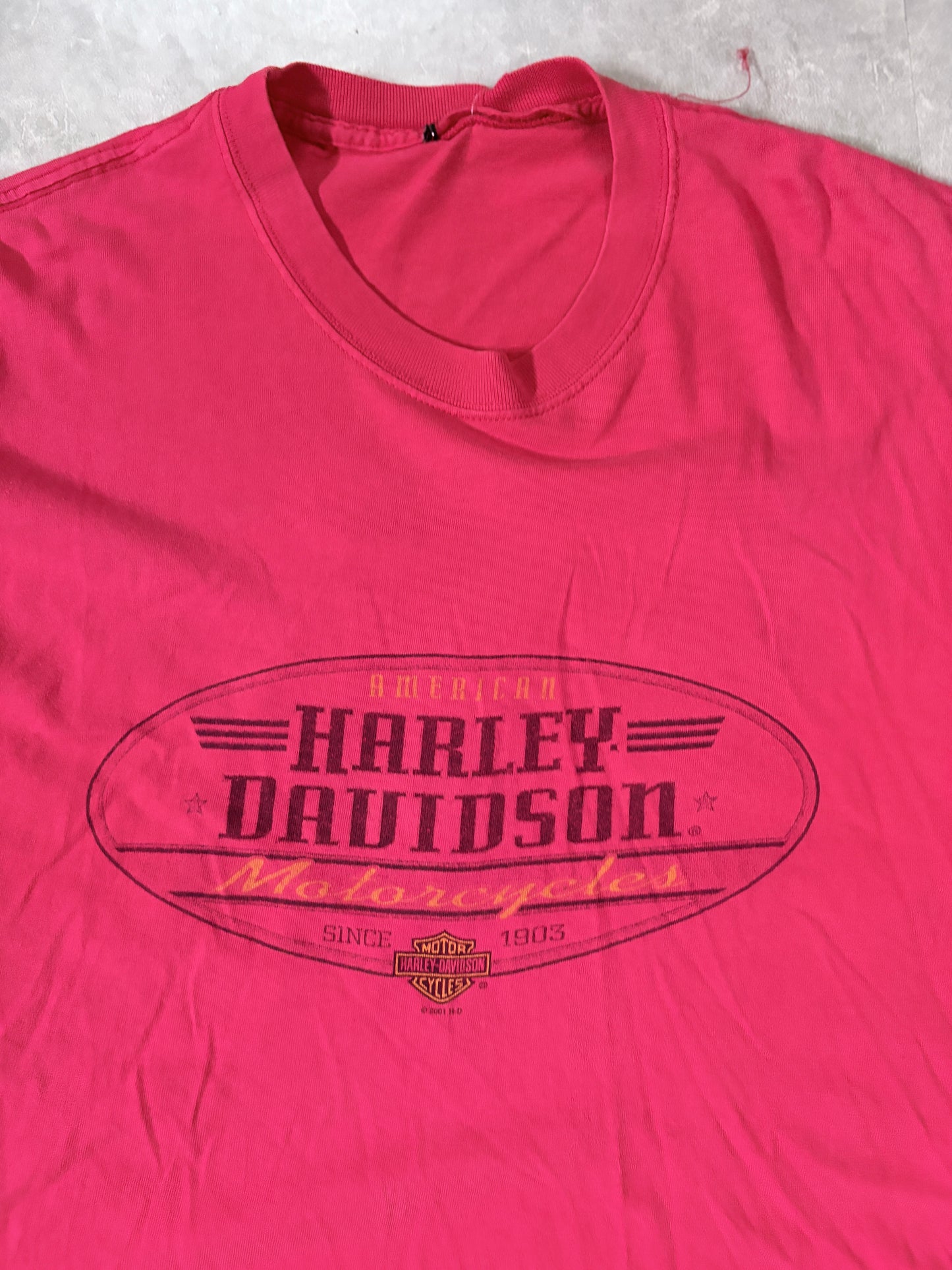 2000s Vintage Harley Davidson Oval Red T-Shirt -XL