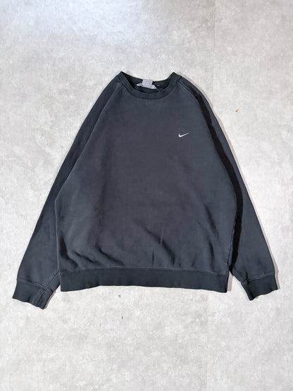 2000s Vintage Nike Black Crewneck -XL