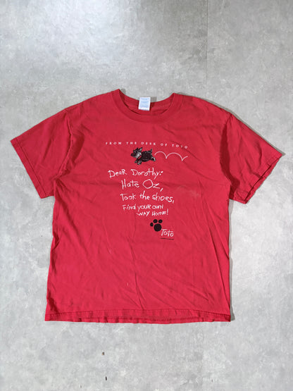 2000s Vintage Wizard of Oz Toto Red T-Shirt -L