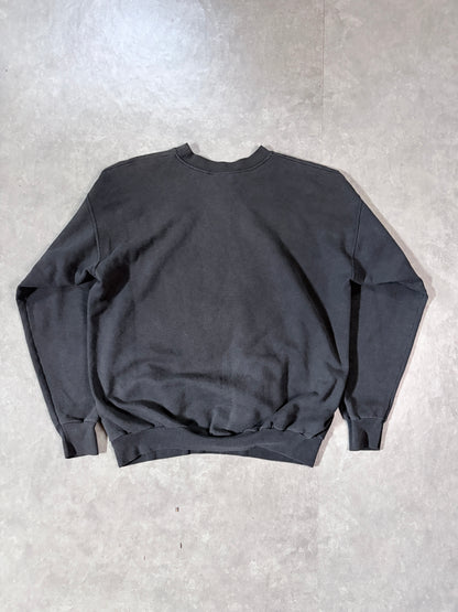 90s Vintage Nature Northern Lights Black Crewneck -M
