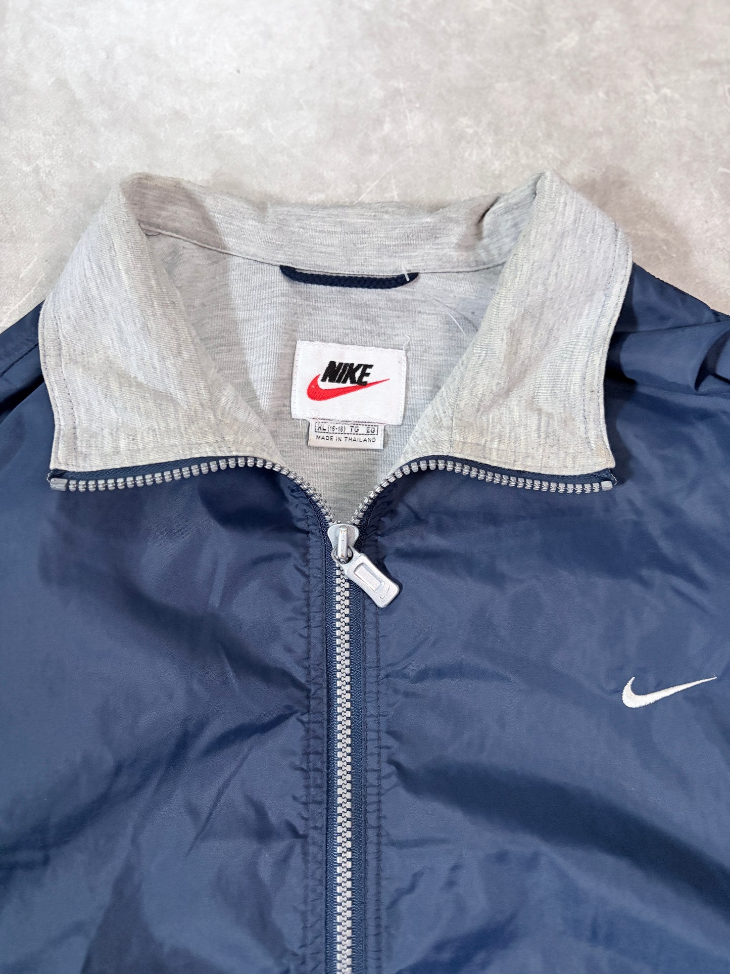 90s Vintage Nike Navy Zip Up Jacket -XL