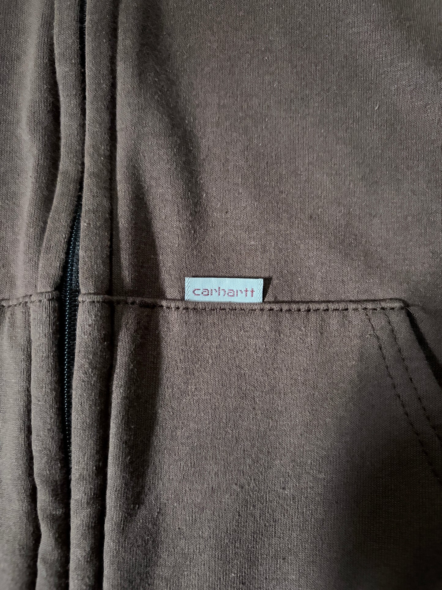 90s Vintage Carhartt Lightweight Brown Hoodie -L