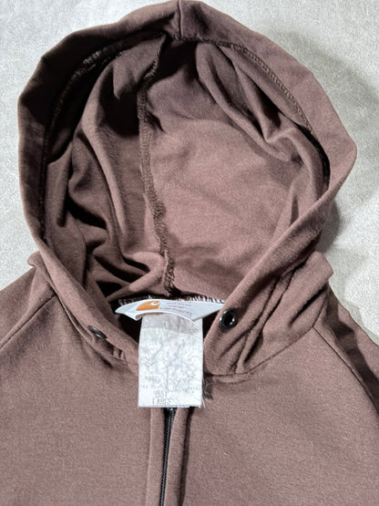 90s Vintage Carhartt Lightweight Brown Hoodie -L