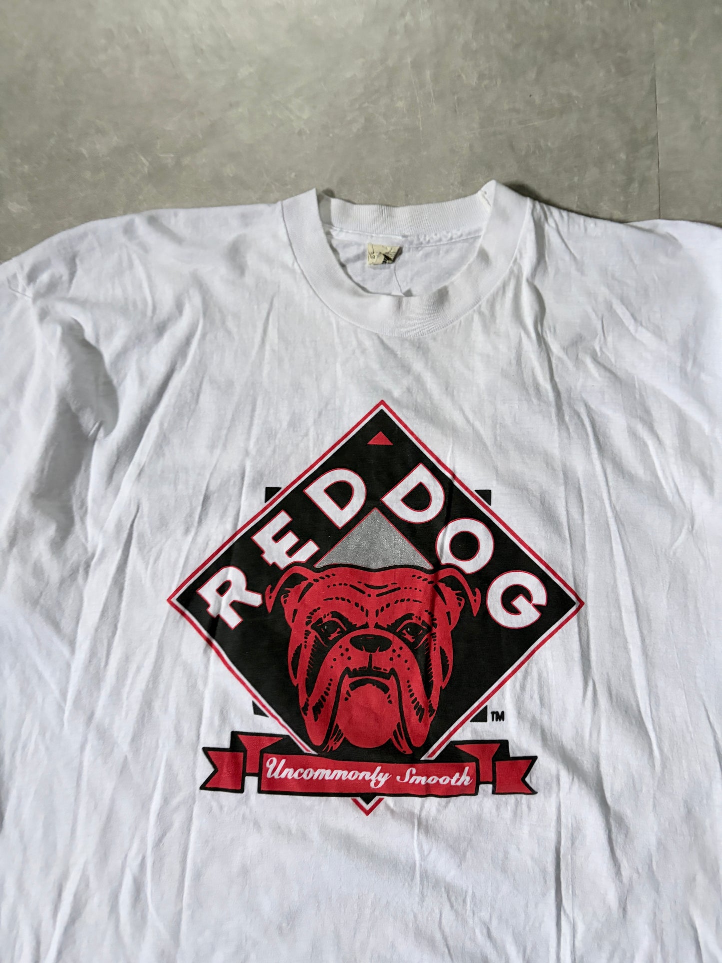 90s Vintage Red Dog White T-Shirt -XL