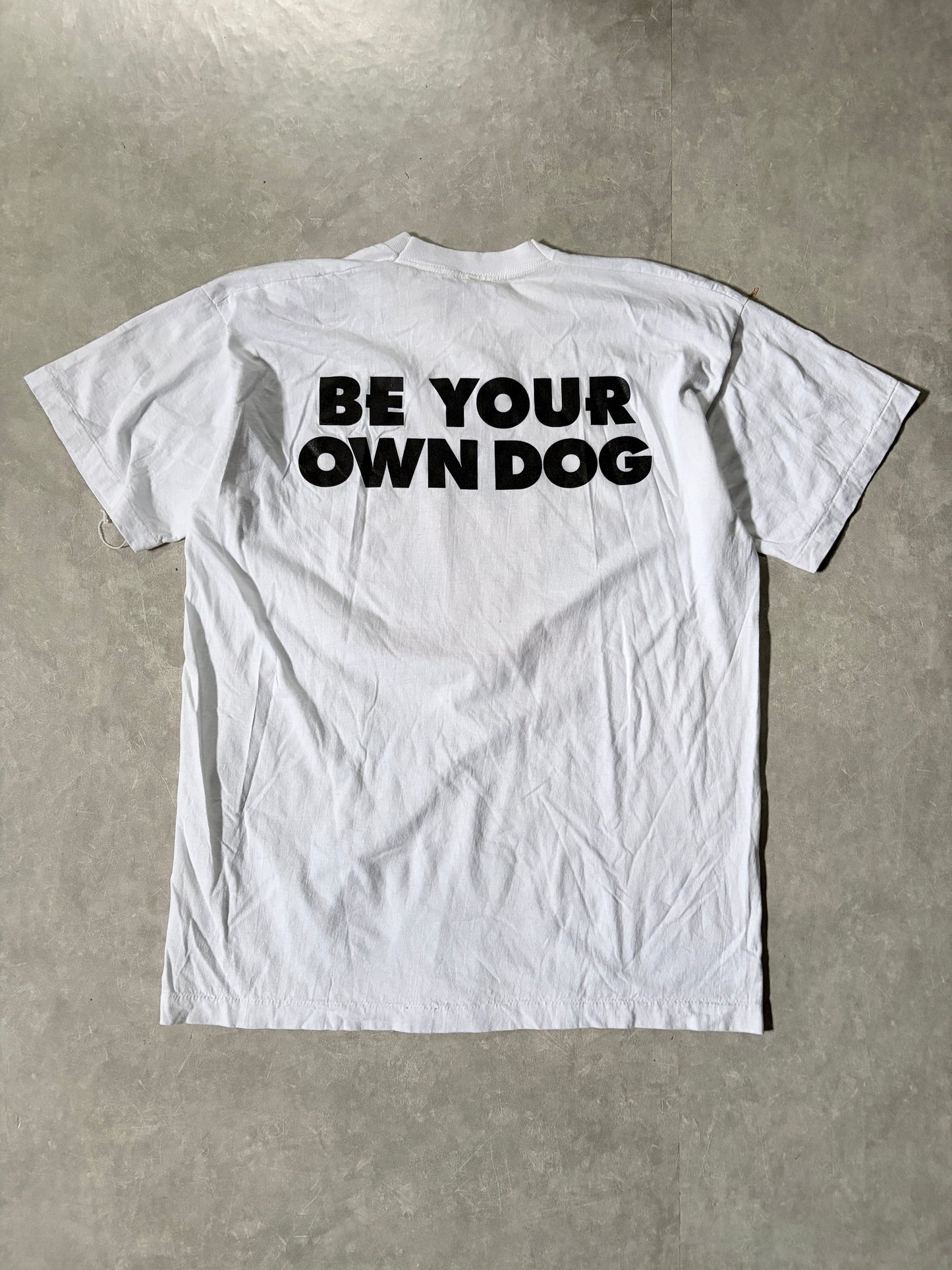 90s Vintage Red Dog White T-Shirt -XL