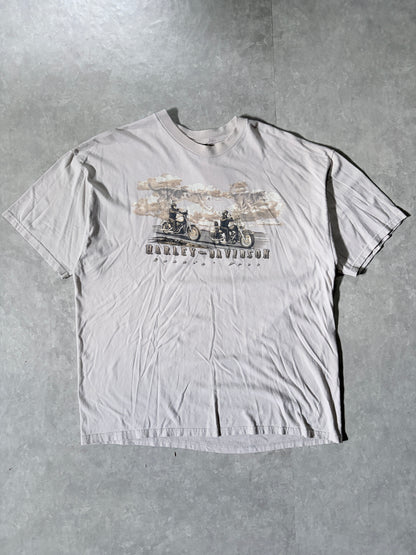 2000 Vintage Harley Davidson Cream T-Shirt -XXL