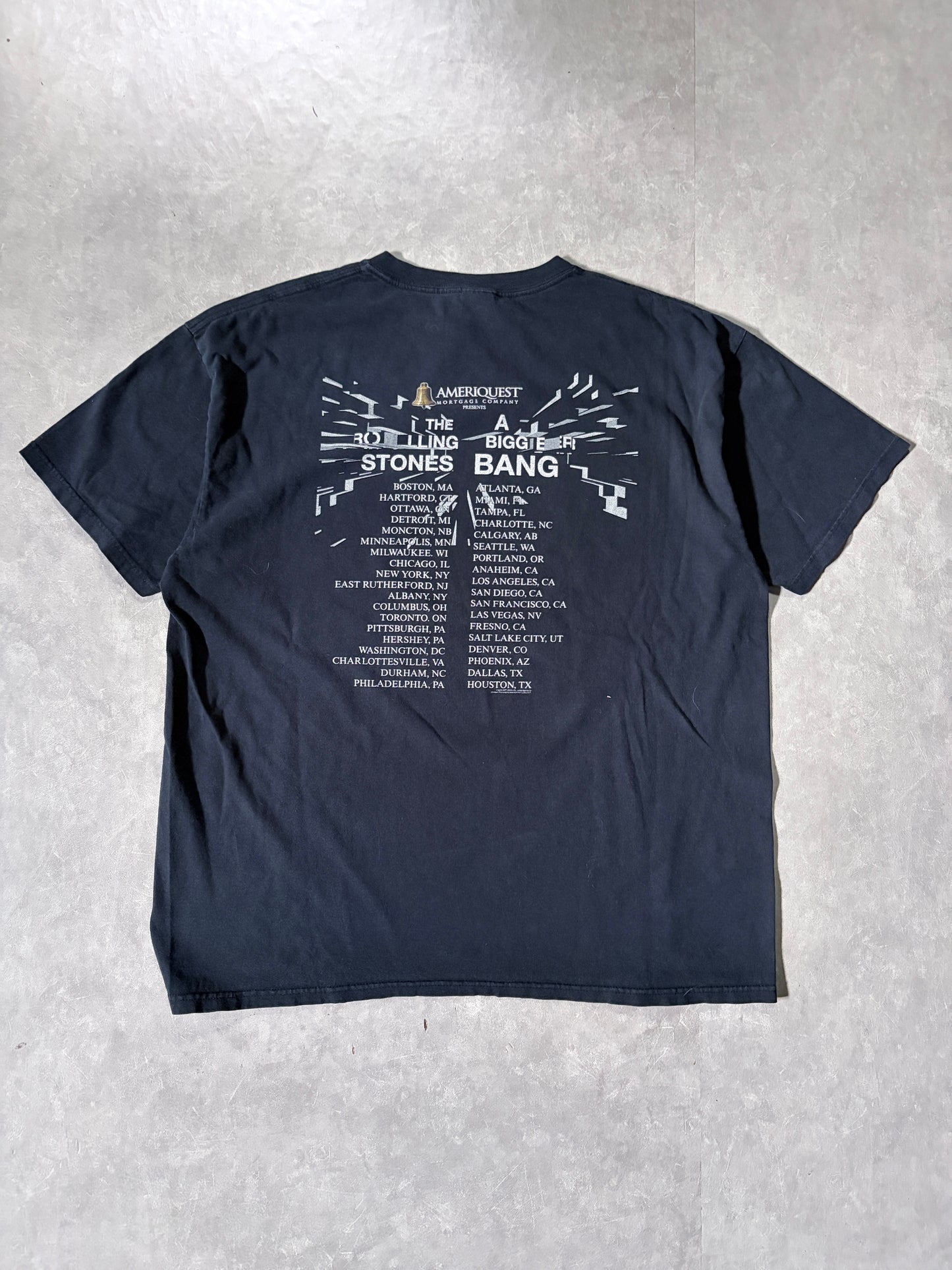 2000s Vintage Rolling Stones A Bigger Bang Black Band T-Shirt -XL