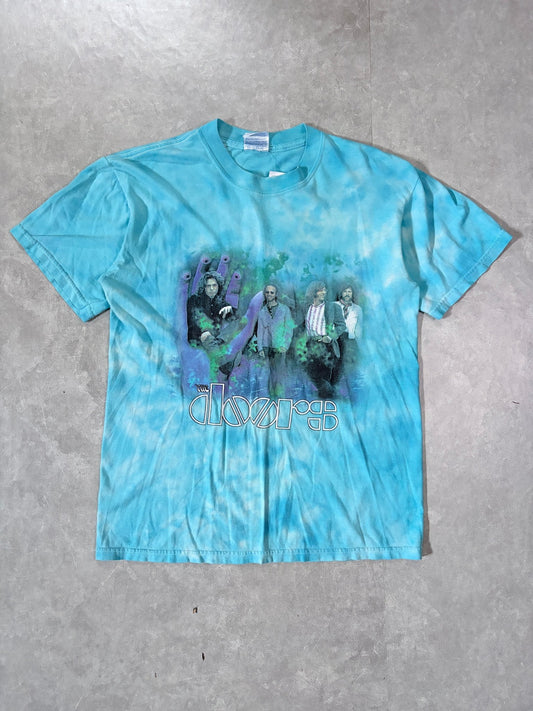 90s Vintage The Doors Blue Tie Dye T-Shirt -M - M | Martin City Vintage