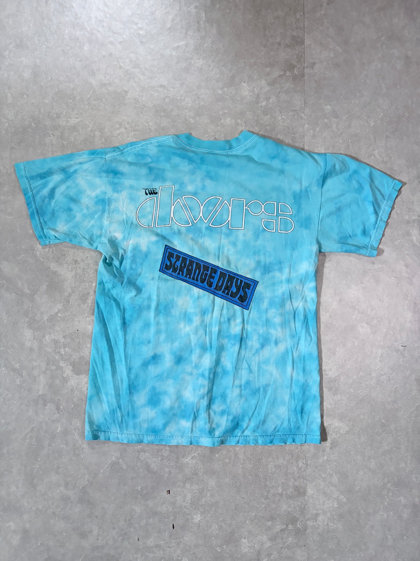 90s Vintage The Doors Blue Tie Dye T-Shirt -M