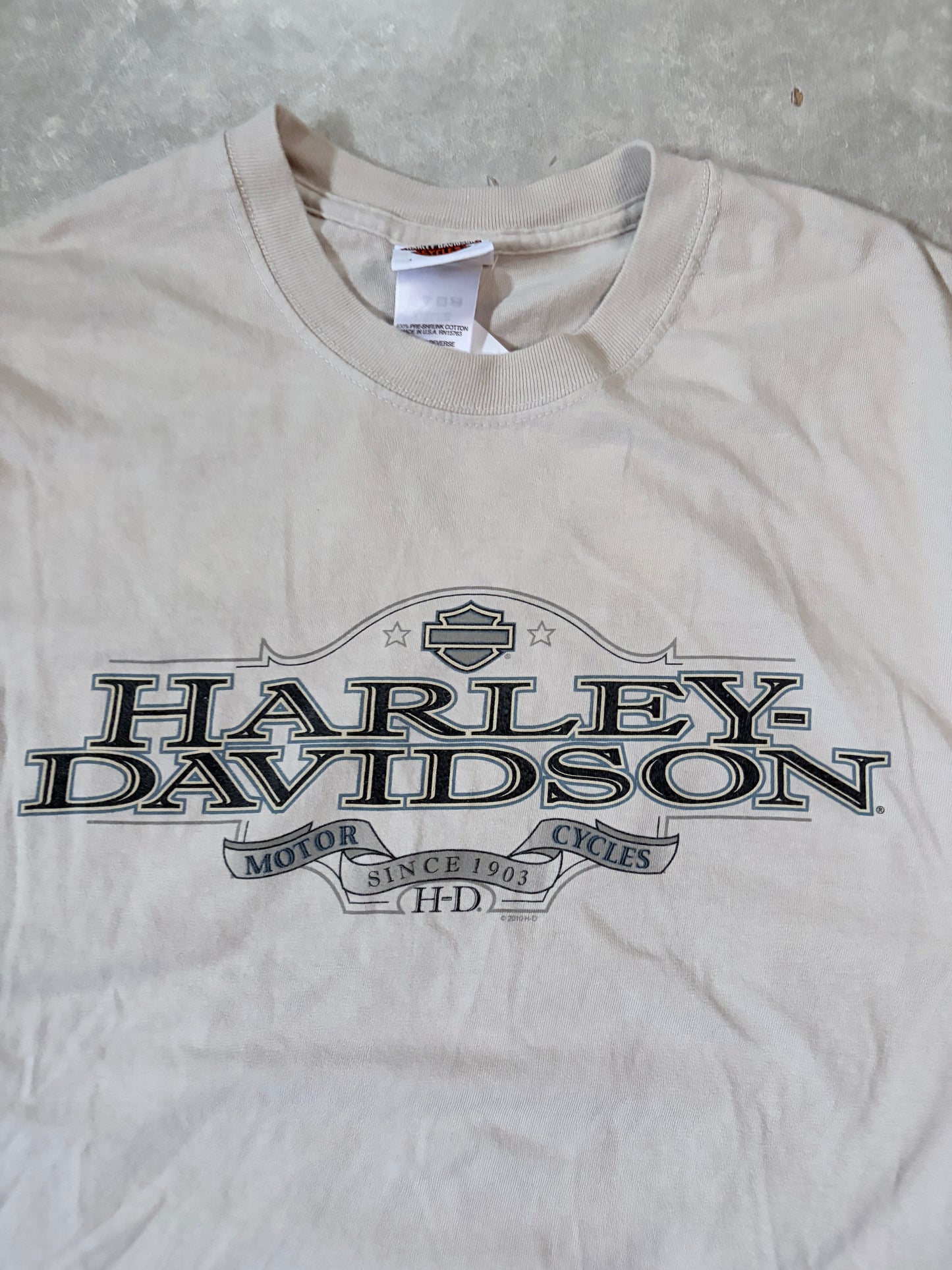 Harley Davidson Cream T-Shirt -L