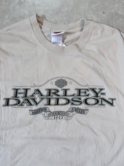 Harley Davidson Cream T-Shirt -L