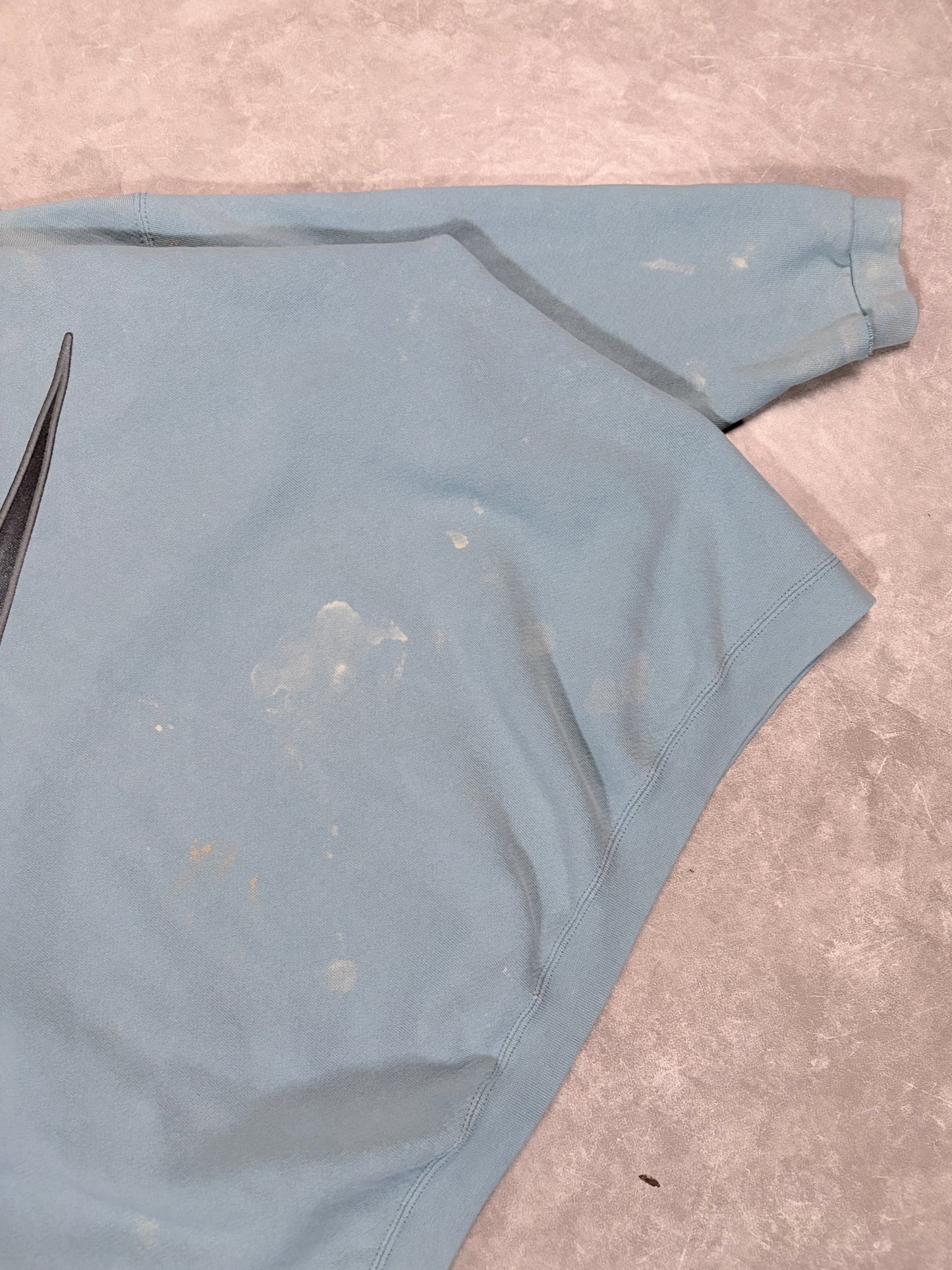 90s Vintage Nike Distressed Teal Crewneck -L