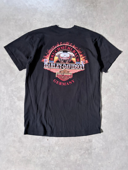 90s Vintage Harley Davidson Free Spirit Black T-Shirt -M