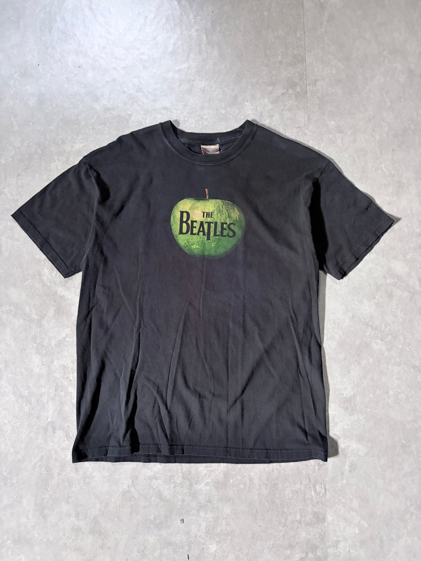 2000s Vintage The Beatles Apple Black T-Shirt -L