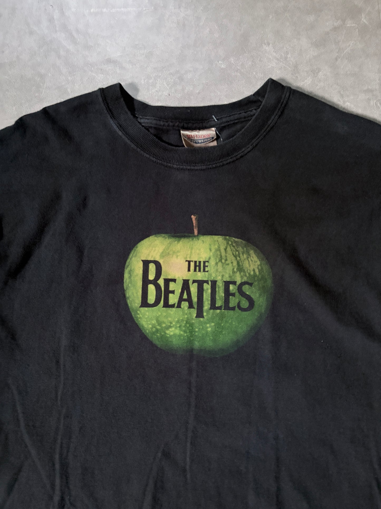 2000s Vintage The Beatles Apple Black T-Shirt -L