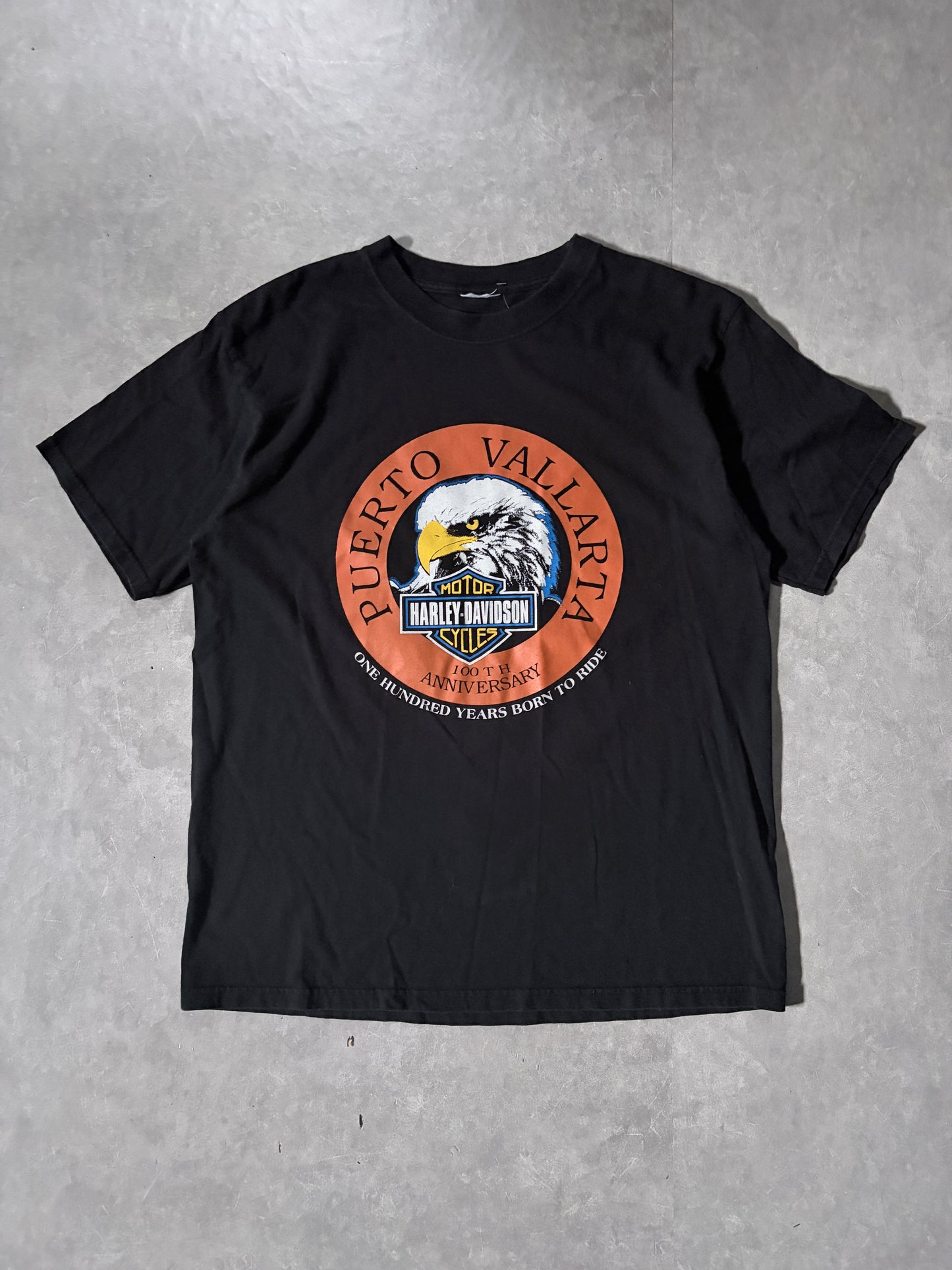 2000s Vintage Harley Davidson Puerto Vallarta Black T-Shirt -M