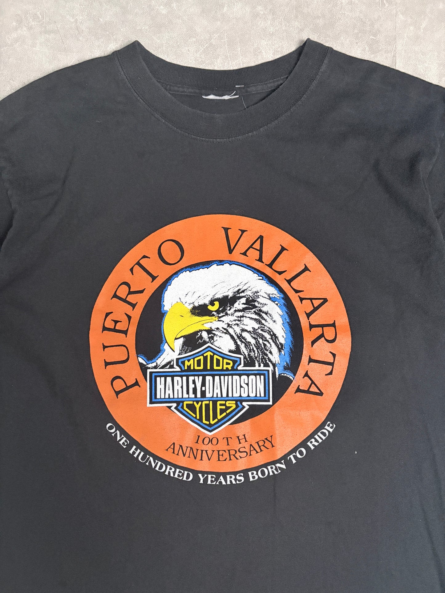 2000s Vintage Harley Davidson Puerto Vallarta Black T-Shirt -M