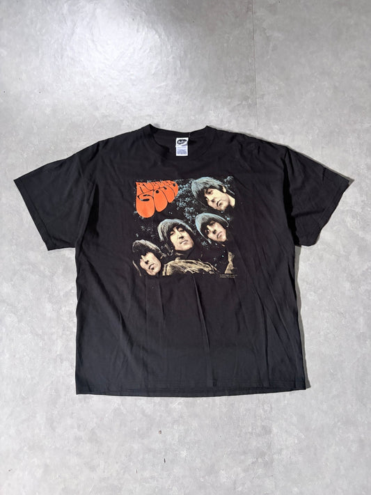 2000s Vintage The Beatles Rubber Soul Black T-Shirt -XL - XL | Martin City Vintage