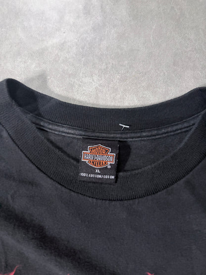 90s Vintage Harley Davidson Ride The Legend Black T-Shirt -XL