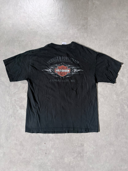 2000s Vintage Harley Davidson Fatboys Rule Black T-Shirt -L
