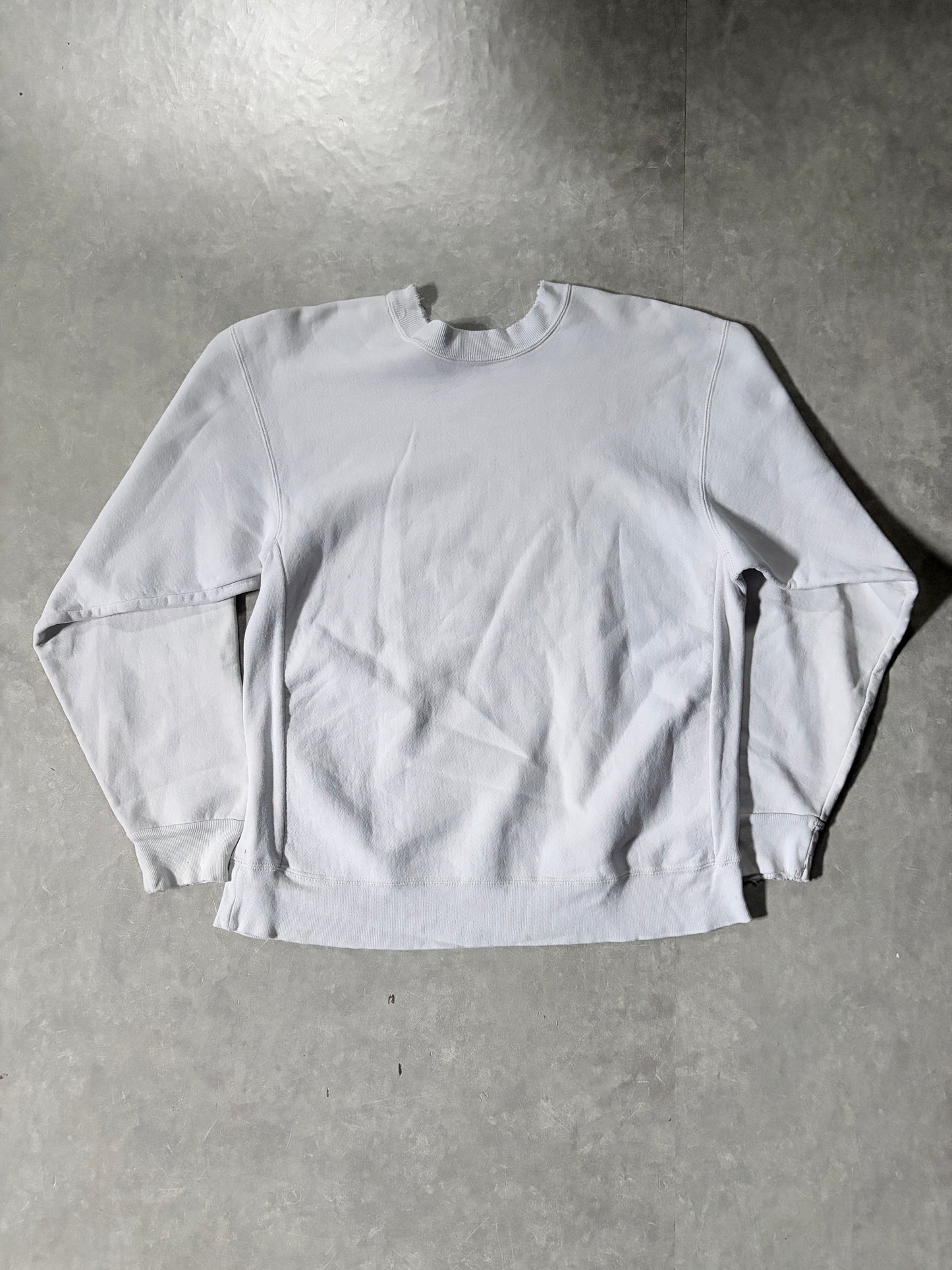 90s Vintage Carhartt Embroidered White Crewneck -L