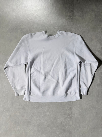90s Vintage Carhartt Embroidered White Crewneck -L