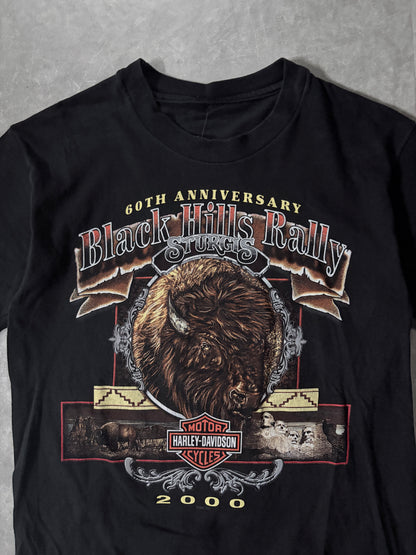 2000 Vintage Harley Davidson Sturgis Buffalo Black T-Shirt -M