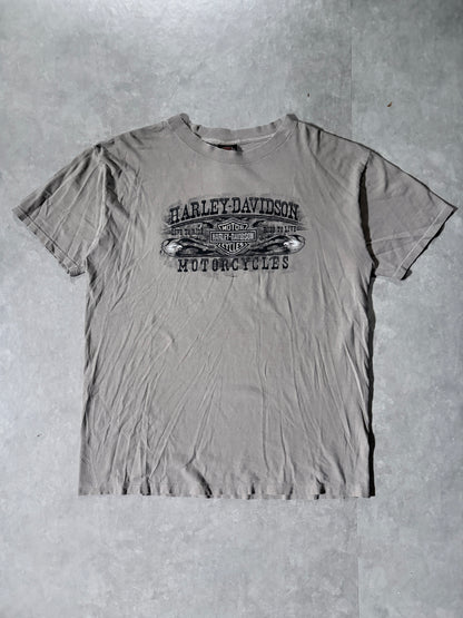 2000s Vintage Harley Davidson Cream T-Shirt -XL