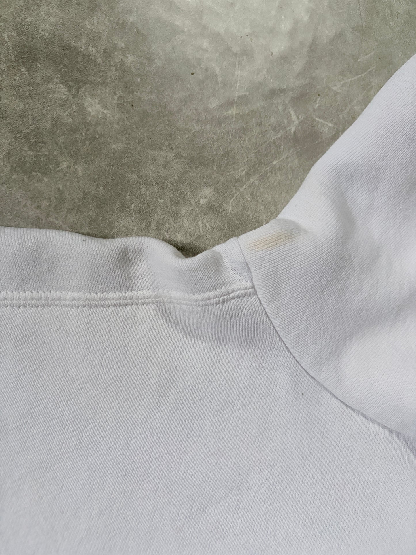 90s Vintage Nike Center Swoosh White Hoodie -L