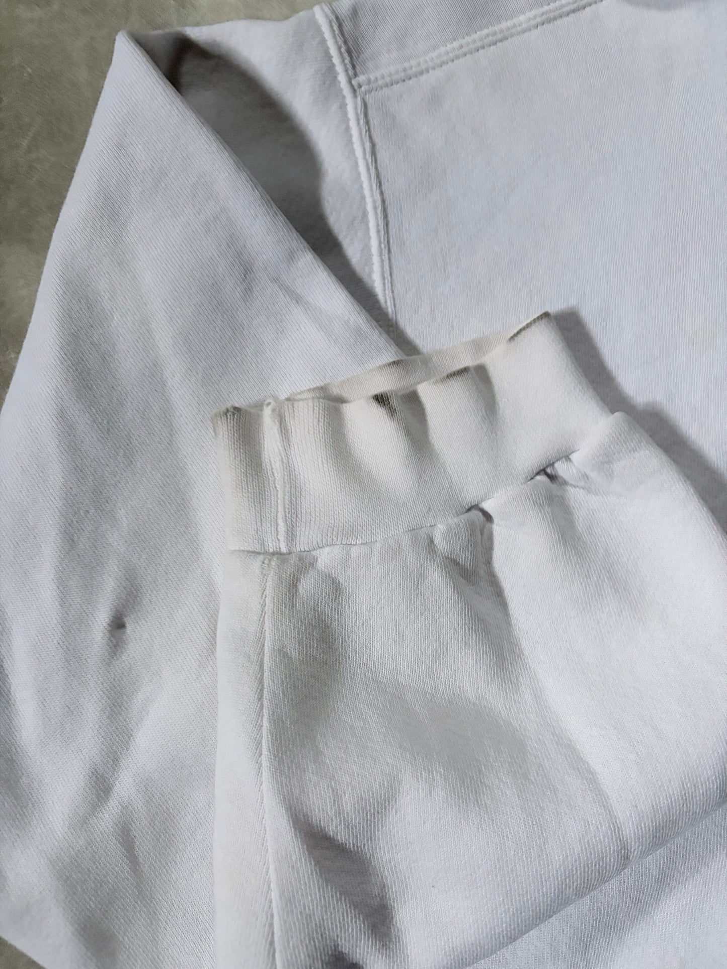 90s Vintage Nike Center Swoosh White Hoodie -L