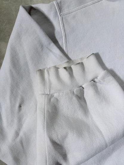 90s Vintage Nike Center Swoosh White Hoodie -L